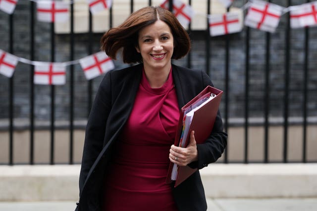 Education Secretary Bridget Phillipson arrives in Downing Street for a cabinet meeting