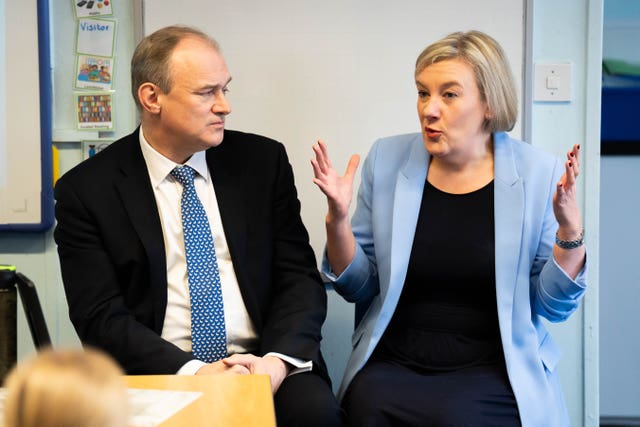 Sir Ed Davey and Lisa Smart