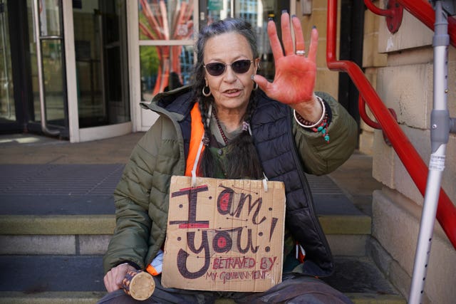 Insulate Britain campaigner Ana Heyatawin (Yui Mok/PA)
