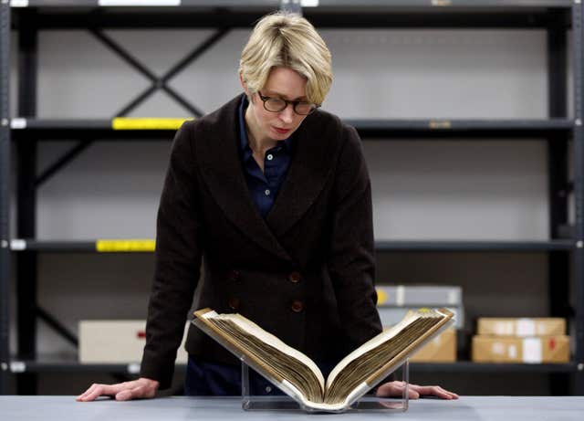 Domesday book (Jonathan Brady/PA)