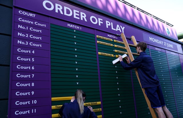 Wimbledon 2022 – Day One – All England Lawn Tennis and Croquet Club
