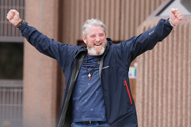 Tim Edwards, father of Elle Edwards, outside Liverpool Crown Court 