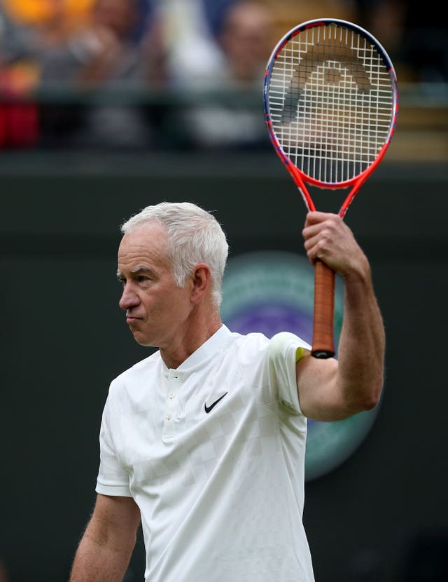 John McEnroe on No.1 court at The All England Lawn Tennis Club