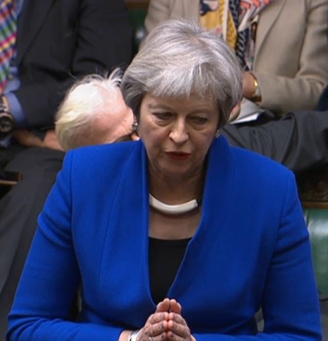 Former Prime Minister Theresa May said Walk Free had highlighted the truly shocking prevalence of modern slavery around the world (House of Commons/PA)