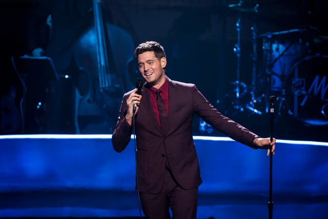 Michael Buble performs at Apple Music Festival – London