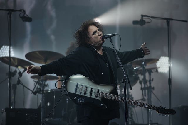 Robert Smith of The Cure, who closed the festival on Sunday