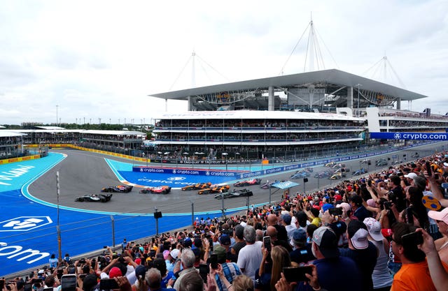 The start of the Miami Grand Prix