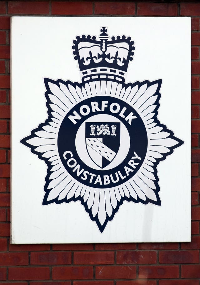 The Norfolk Constabulary logo (Chris Radburn/PA)