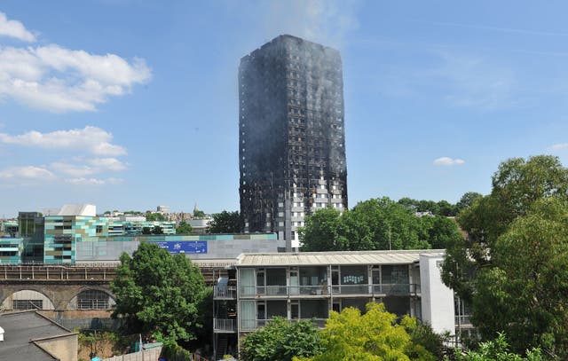 Grenfell Tower in west London (Nicholas T Ansell/PA)