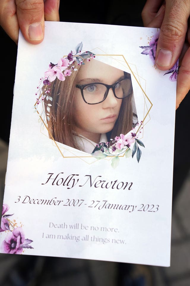 Holly Newton funeral