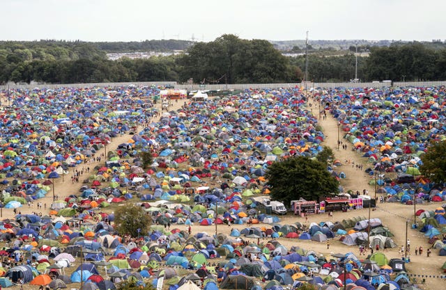 Field of tents