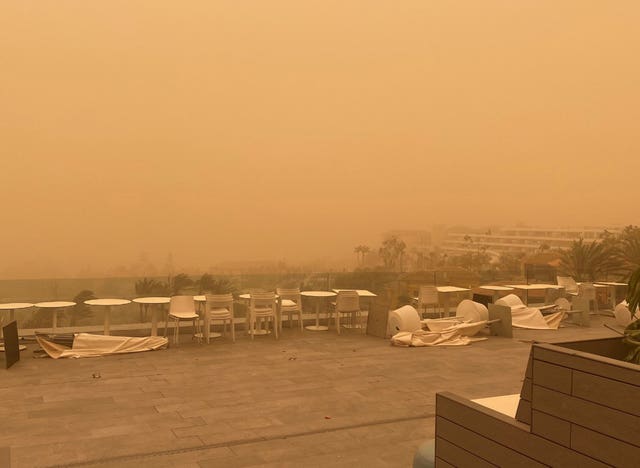A sandstorm in Tenerife