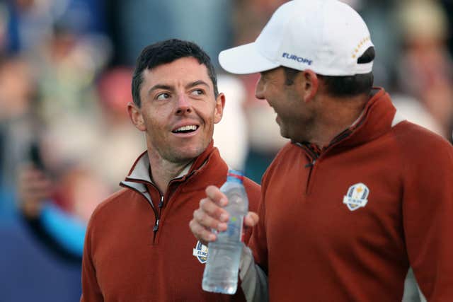 McIlroy (left) has been one of the most vocal opponents to LIV Golf