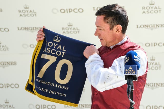 Frankie Dettori rode his 70th Royal Ascot winner in 2020