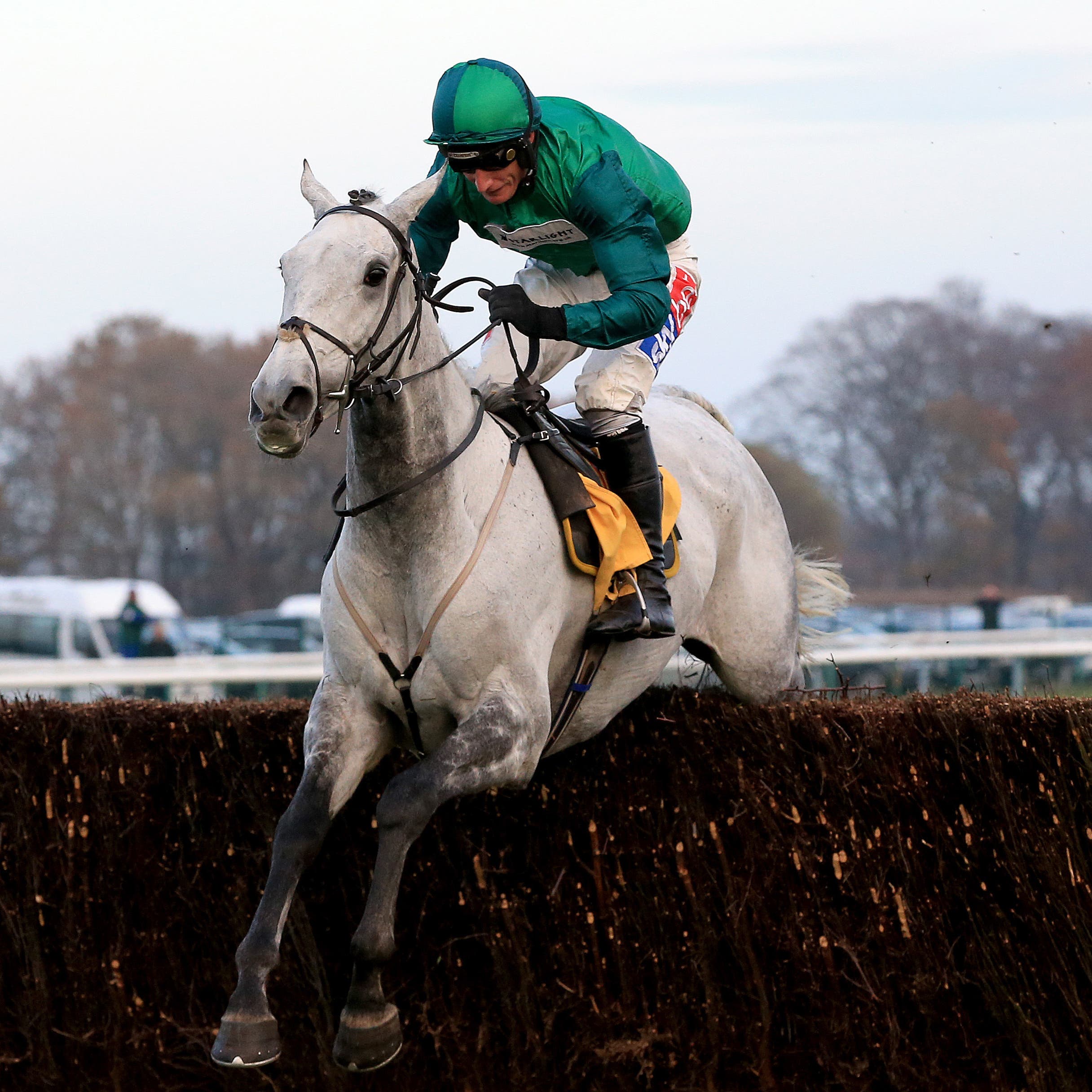 Bristol De Mai on his way to victory in the Betfair Chase at Haydock