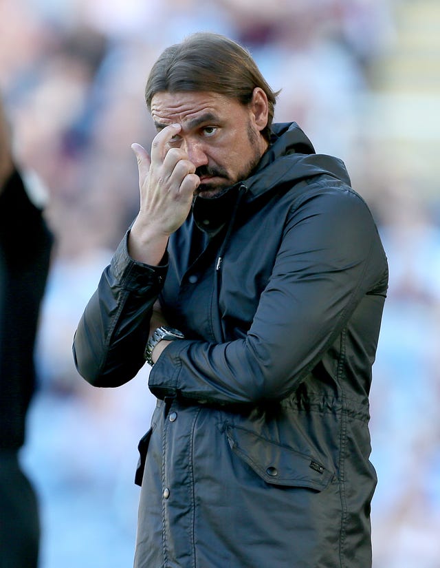 Norwich manager Daniel Farke saw his side struggle to create too many openings