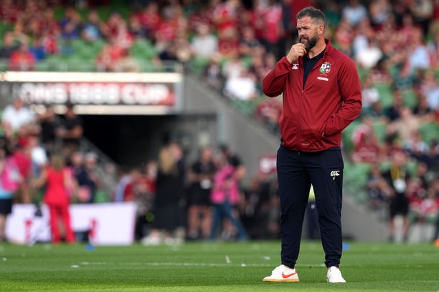 British and Irish Lions head coach Andy Farrell 