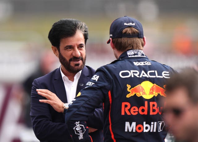 Mohammed Ben Sulayem and Max Verstappen 