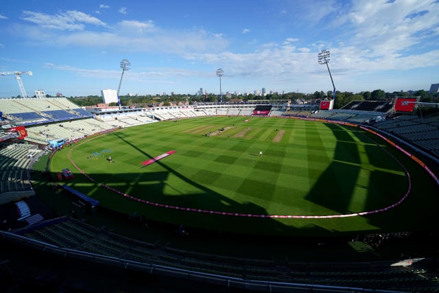 Edgbaston will stage the Vitality Blast Finals Day and cricket's return to the Commonwealth Games this summer (Mike Egerton/PA)