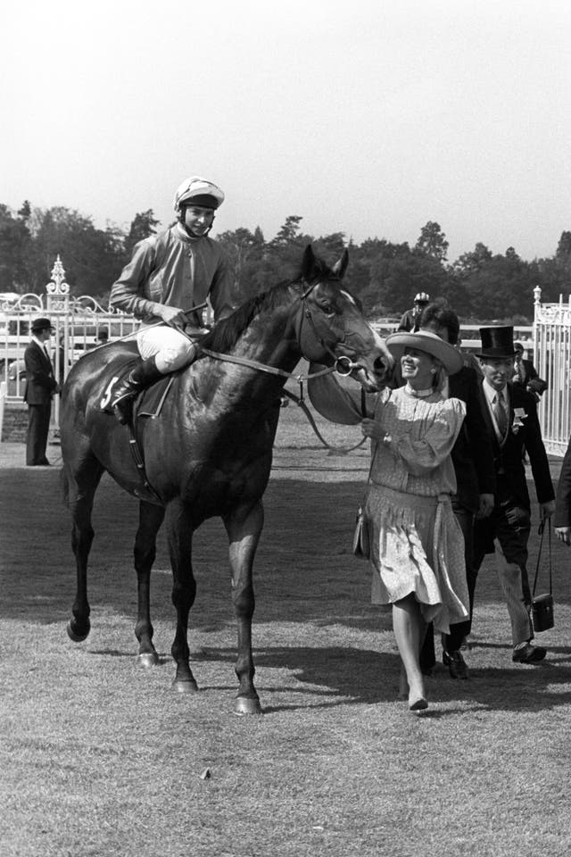 Gildoran after winning the Ascot Gold Cup under Steve Cauthen