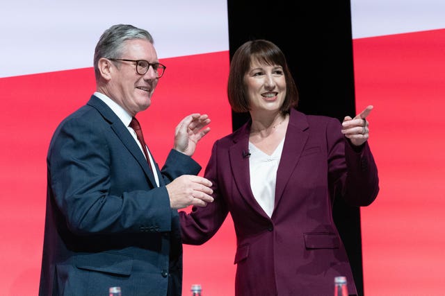 Prime Minister Sir Keir Starmer with Chancellor Rachel Reeves