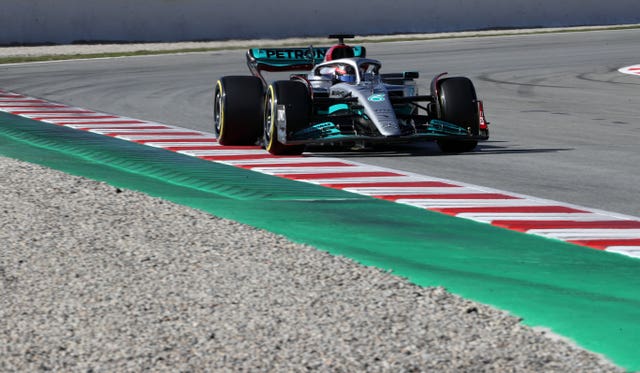 George Russell finished third on the opening morning of running in Barcelona (Bradley Collyer/PA)