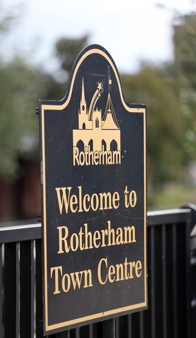 Signage for Rotherham town centre (Lynne Cameron/PA)