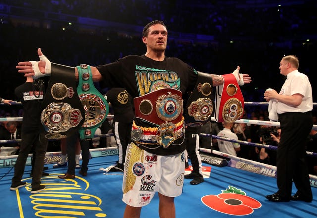 Oleksandr Usyk is the former undisputed world cruiserweight champion (Nick Potts/PA)