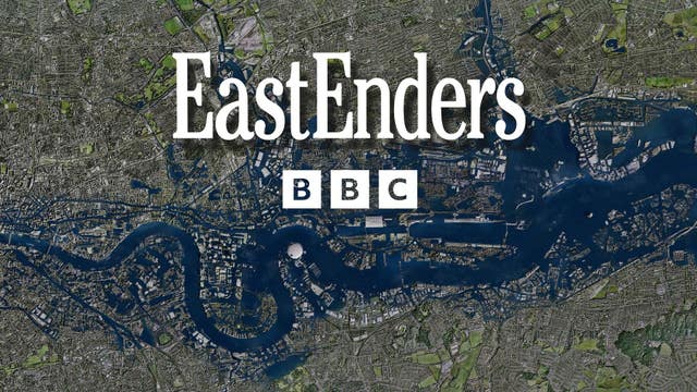 The EastEnders opening titles showing East London from above