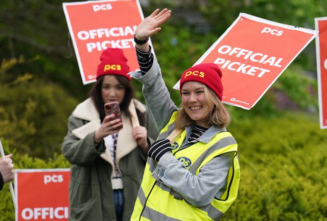 PCS picket line