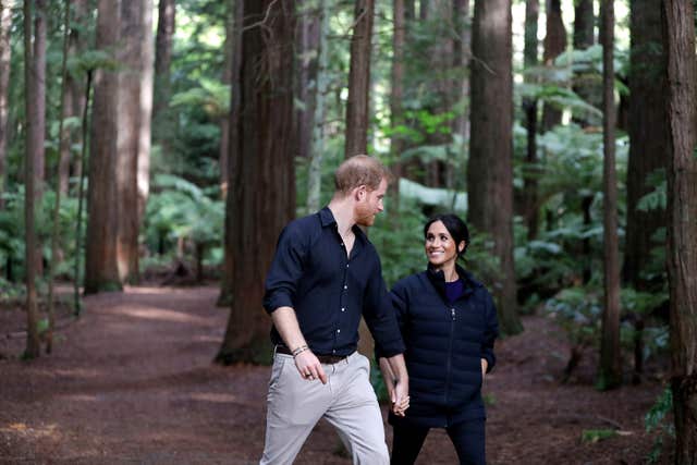Harry and Meghan in Rotorua, New Zealand