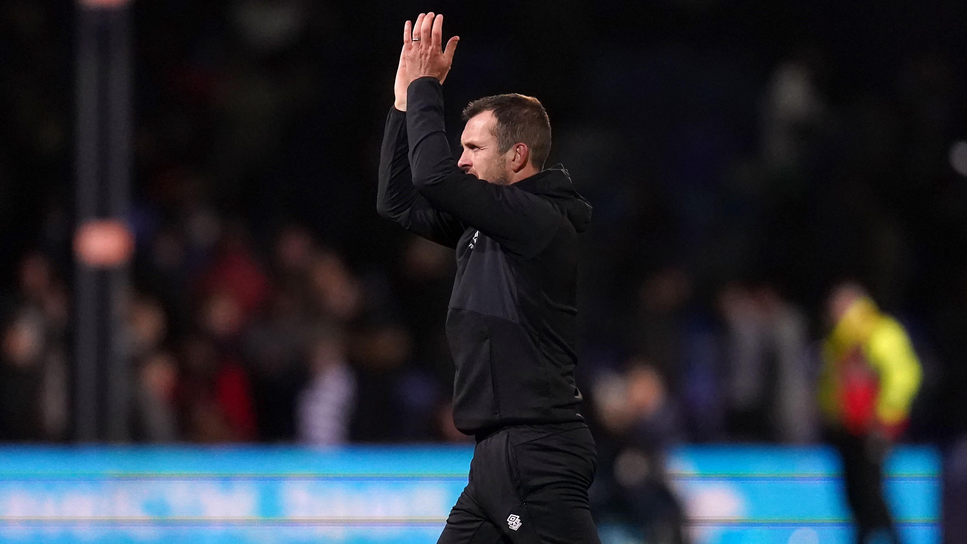 Nathan Jones suffered defeat ahead of his possible move to Southampton (John Walton/PA)