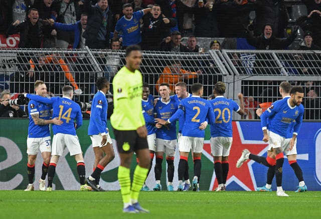 Rangers celebrate