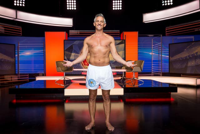 Lineker presented Match of the Day in his pants after his beloved Leicester won the Premier League.