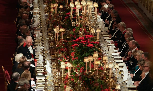 The state banquet for the German president last year which was staged in St George's Hall, 