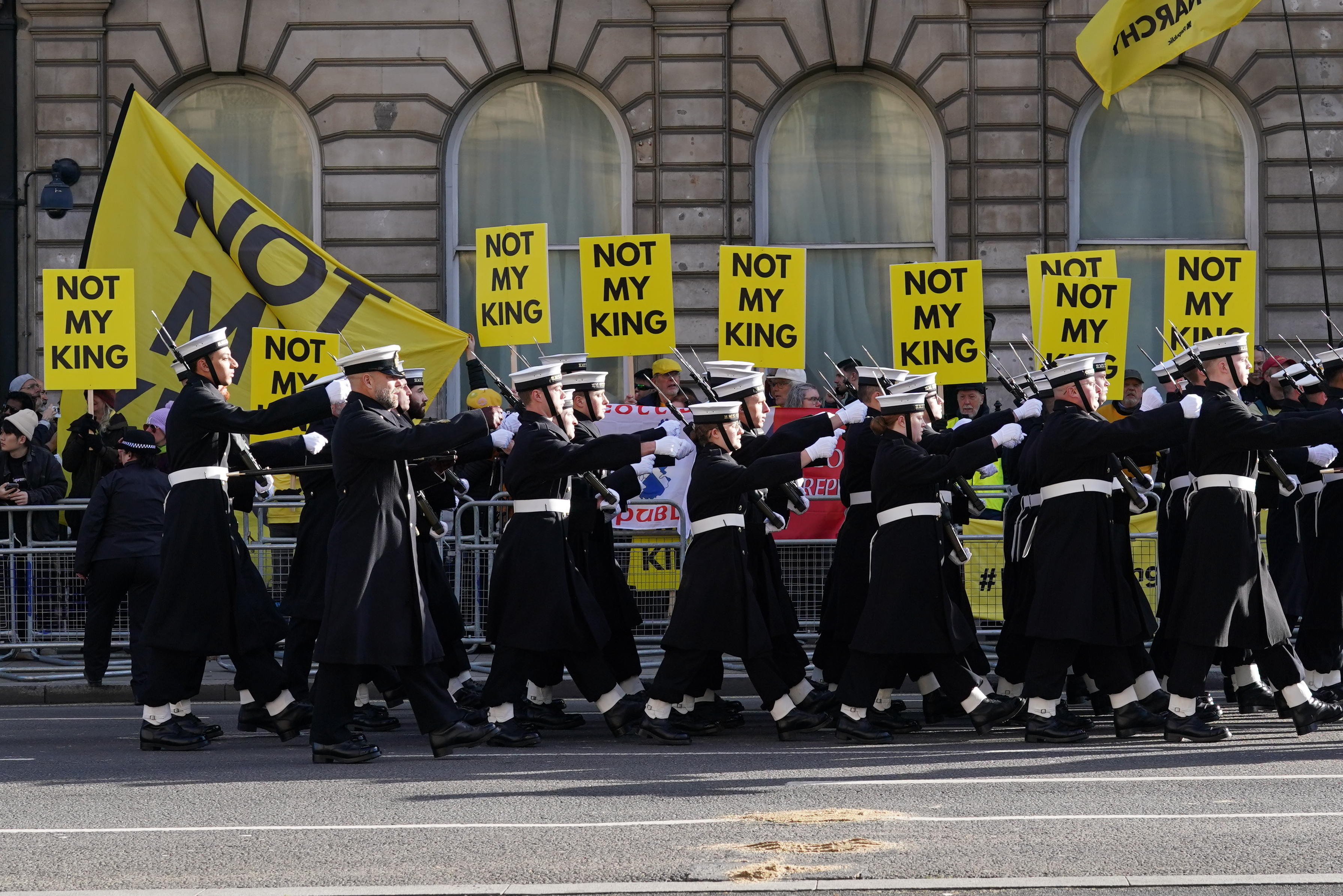 Anti-monarchists Chant ‘what A Waste Of Money’ As Britain's King ...