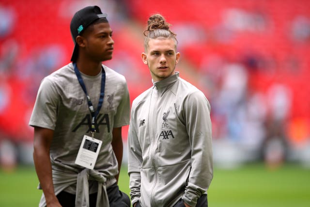Harvey Elliott, right, is one of just two signings made by Liverpool so far