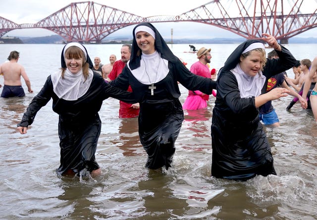 New Year’s Day dip