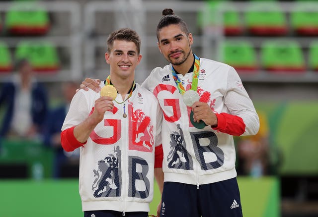 Whitlock won gold in the pommel, with team-mate Louis Smith taking silver