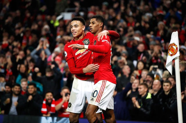 Marcus Rashford (right) and Mason Greenwood