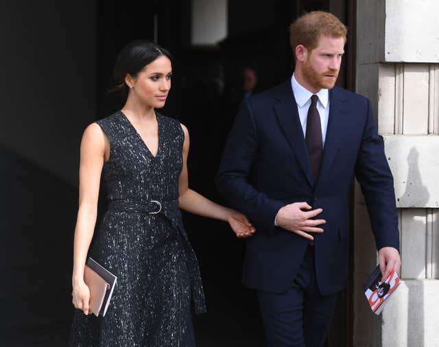 Prince Harry and Ms Markle (Victoria Jones/PA)