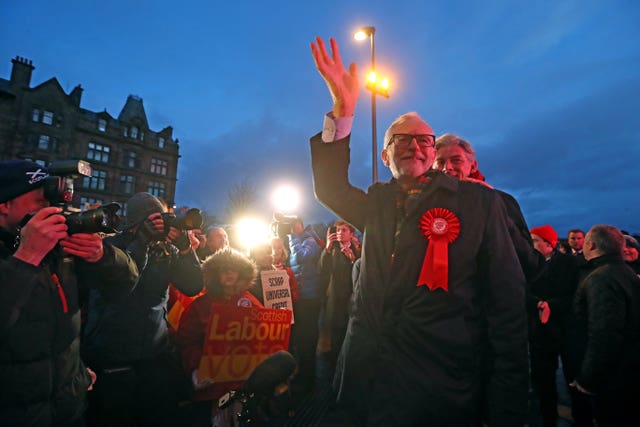 Jeremy Corbyn joined Scottish Labour leader Richard Leonard in Glasgow 