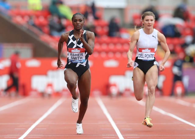 Dina Asher-Smith posted her season best time in Holland 