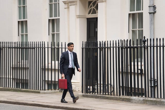 Chancellor of the Exchequer, Rishi Sunak (Stefan Rousseau/PA)