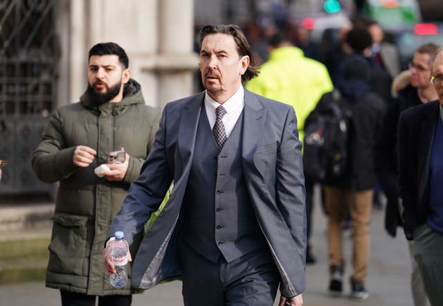 Richard Hall outside the High Court in January 