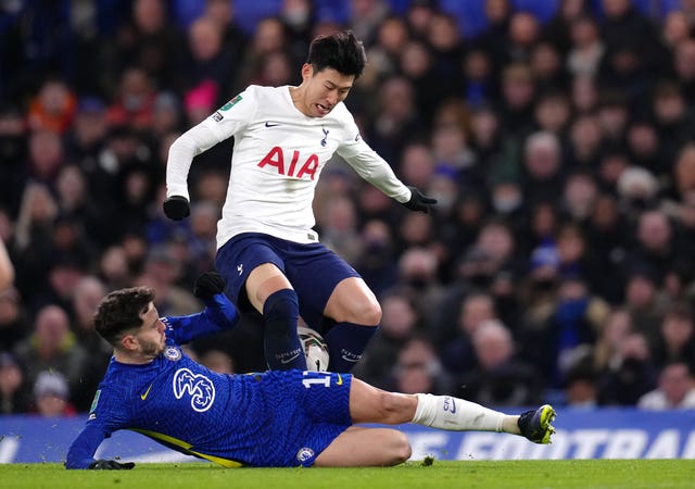 Son picked up a muscle injury in the 2-0 defeat at Stamford Bridge