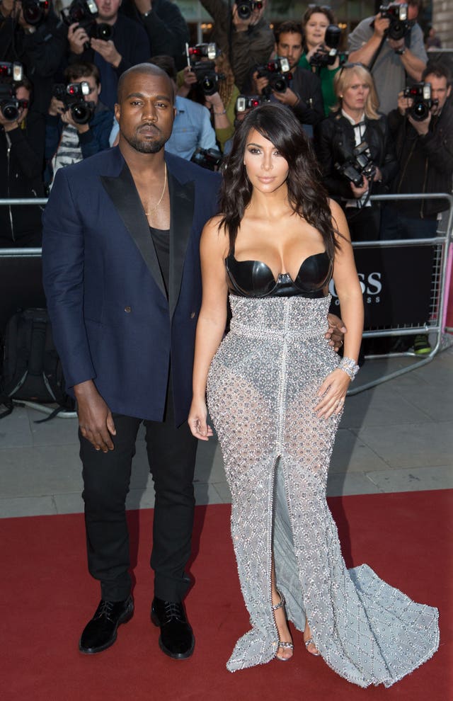 Kanye West and Kim Kardashian West