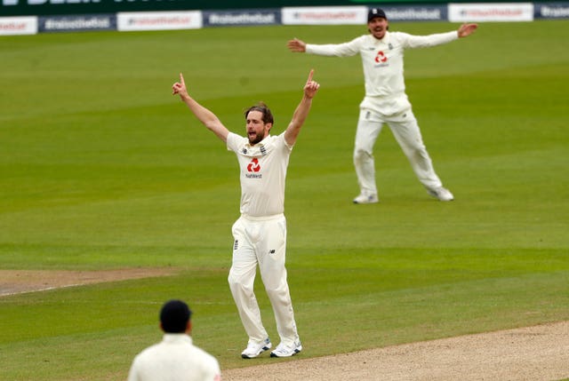 Woakes struck to claim the second wicket 