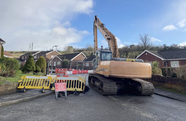 Sinkhole in Merthyr Tydfil