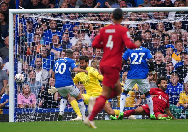 Neal Maupay is denied by Alisson Becker